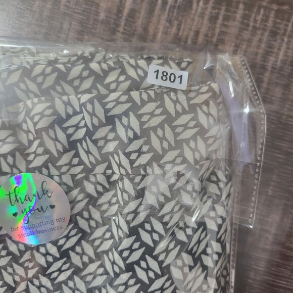 Worthington Womens A-Line Skirt Black White Geometric Print Size 4 Career Office - Picture 8 of 8